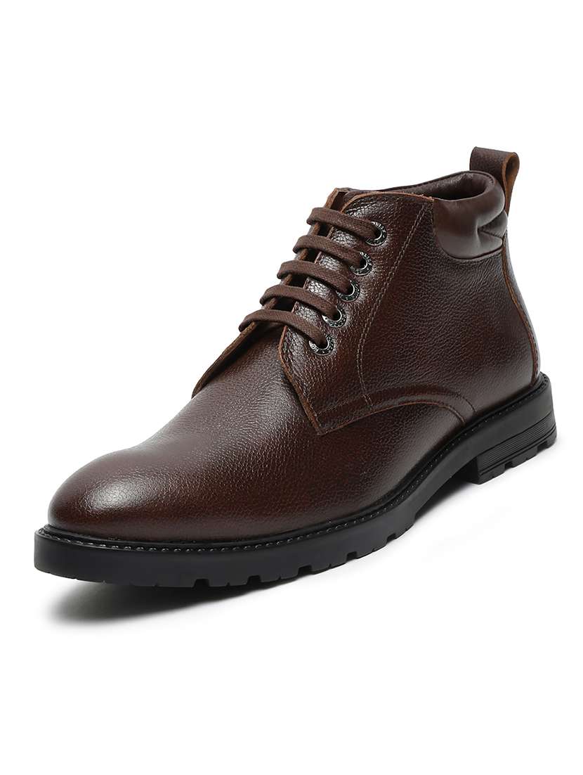 men solid lace up boots - 21748424 -  Standard Image - 2
