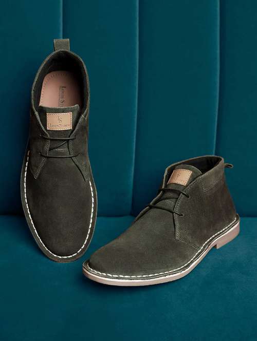 green italian suede leather british stitch down chukka boots - 21748440 -  Standard Image - 0