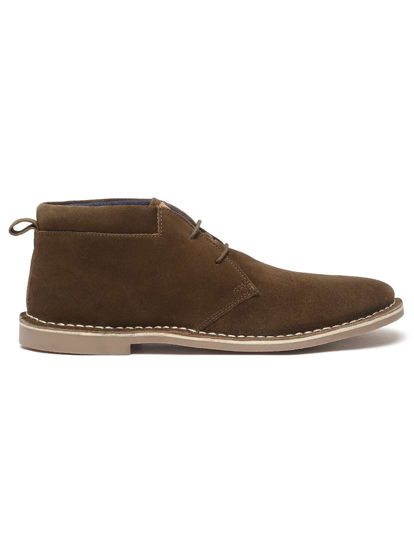 olive italian suede leather british stitch down chukka boots - 21748443 - Standard Image - 2