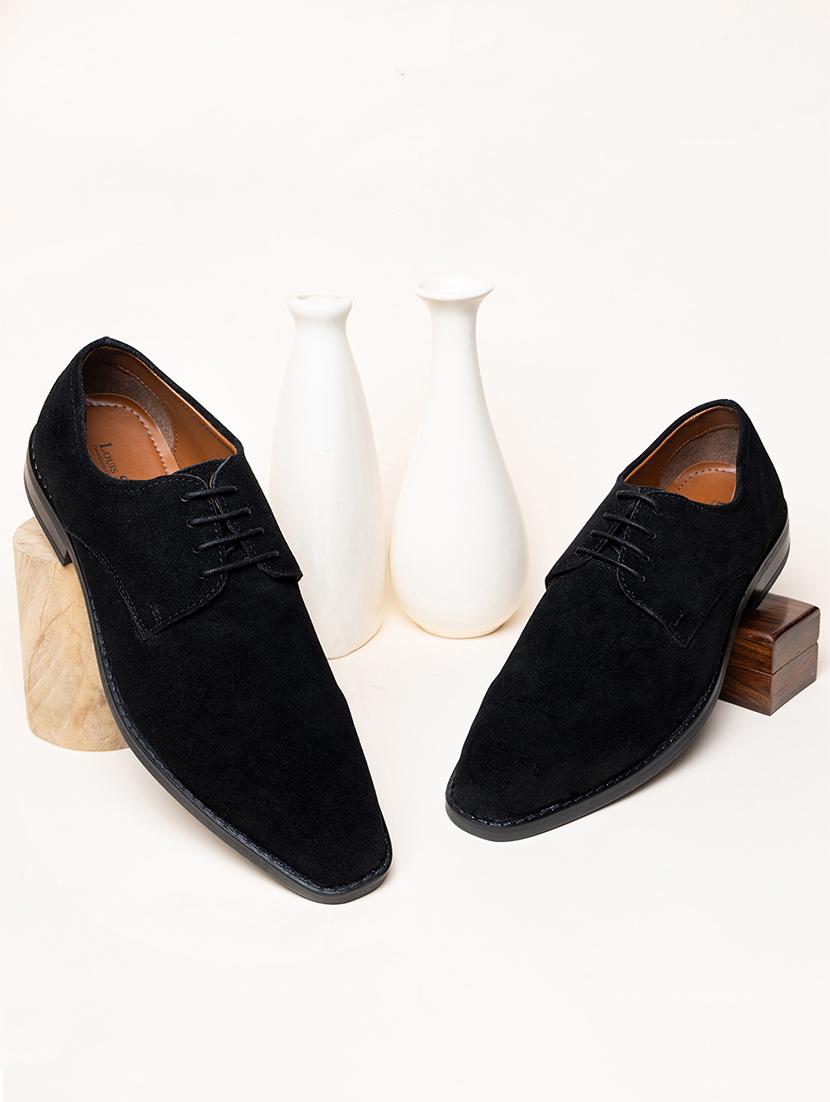 men solid lace-up derbys - 21748459 - Zoom Image - 0