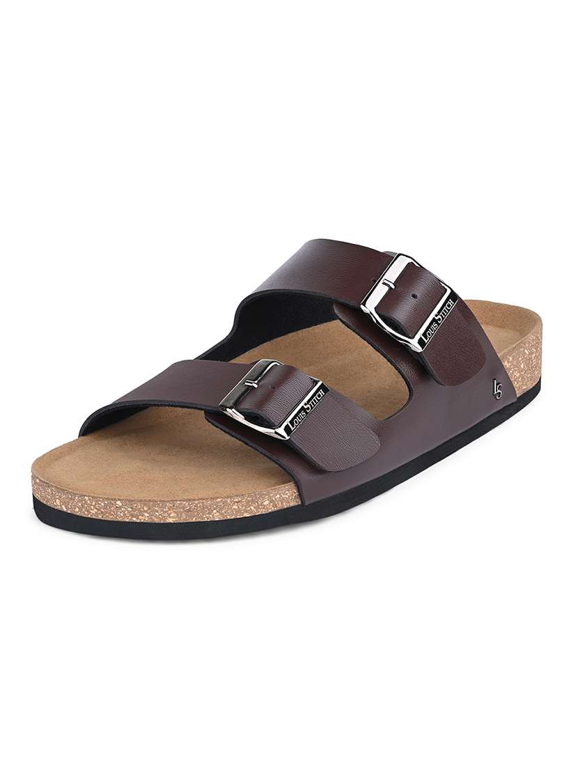 men solid slip on sandal - 21748486 -  Standard Image - 2