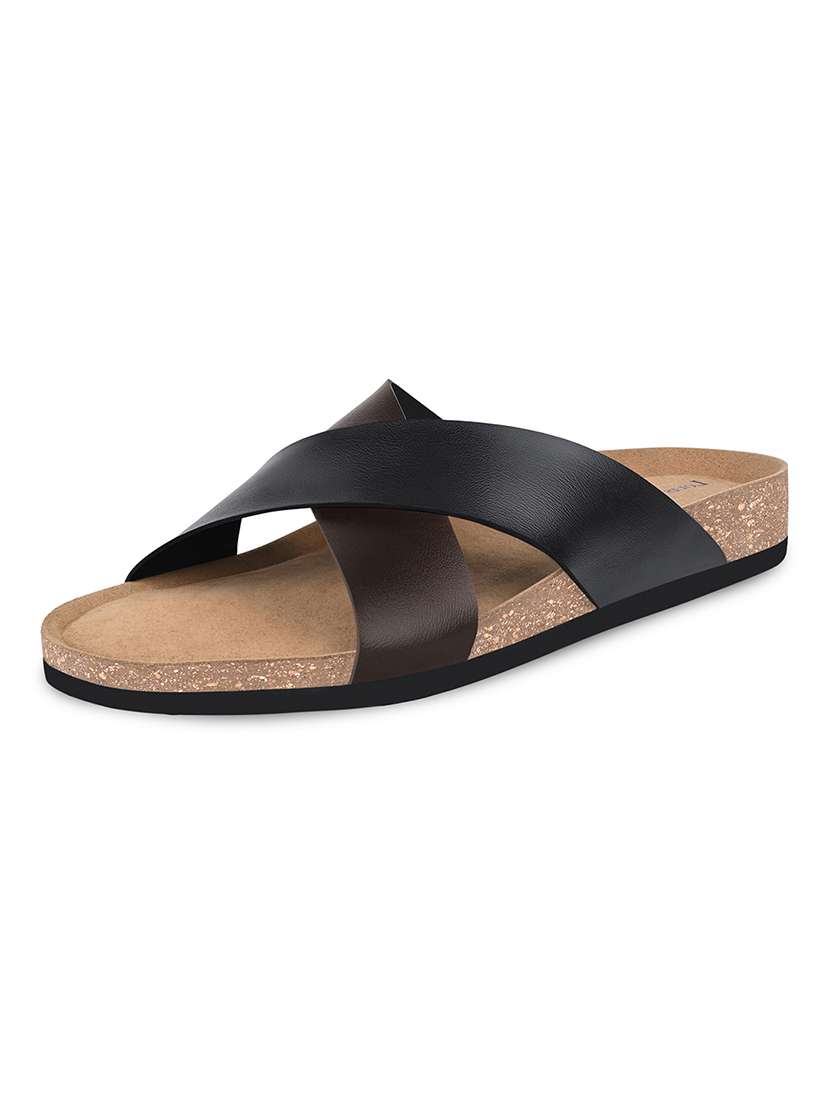 men solid slip on sandal - 21748489 -  Standard Image - 2