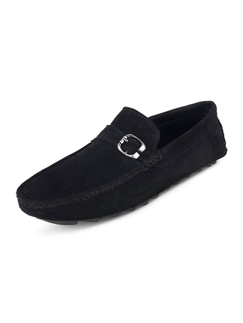 men solid slip on loafers - 21748496 - Standard Image - 2