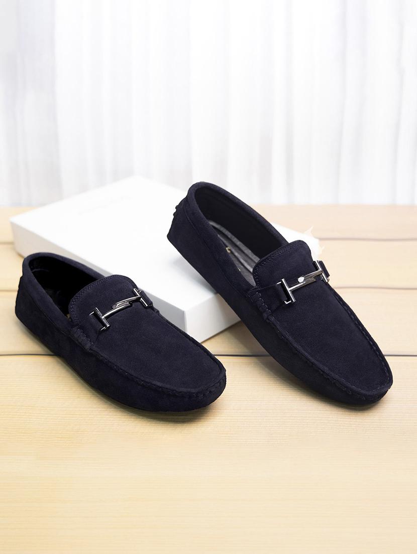 men solid slip on horsebit loafers - 21748500 - Zoom Image - 0