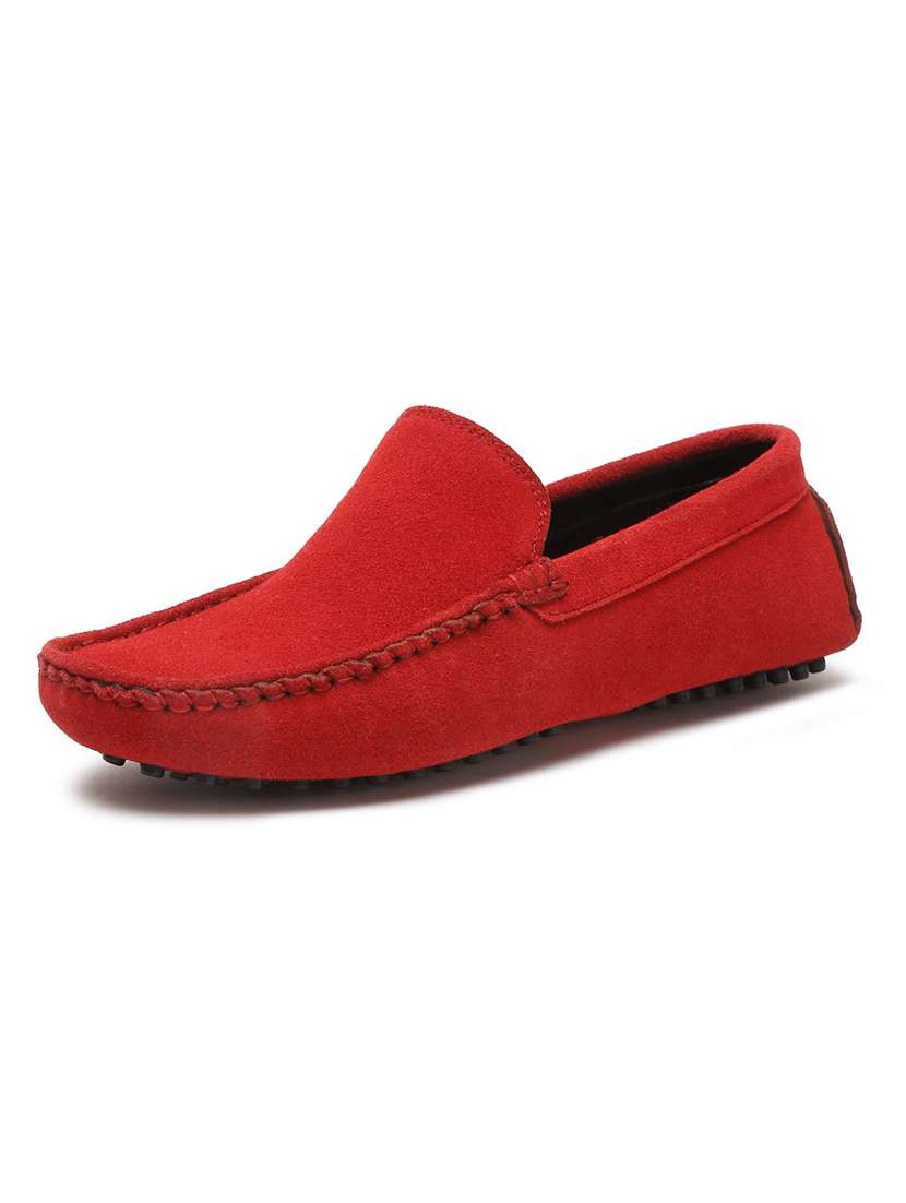 men solid slip on loafers - 21748512 - Standard Image - 2