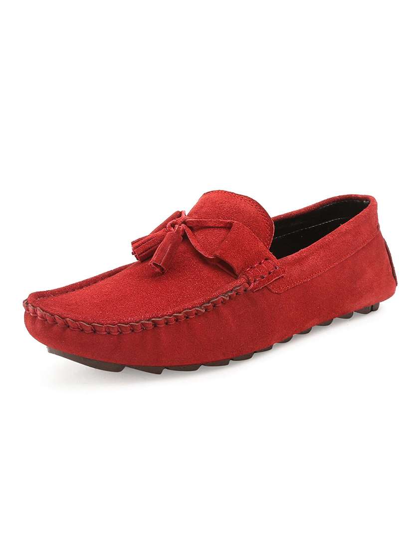 men solid slip on tassel detailed loafers - 21748518 -  Standard Image - 2