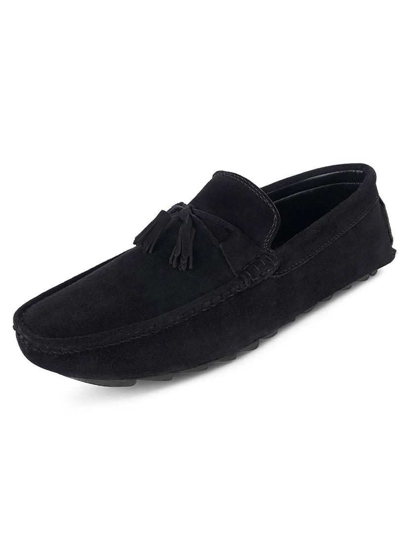 men solid slip on tassel detailed loafers - 21748520 - Standard Image - 2