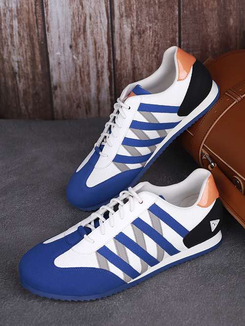 men color block lace up casual shoes - 21748535 - Standard Image - 0