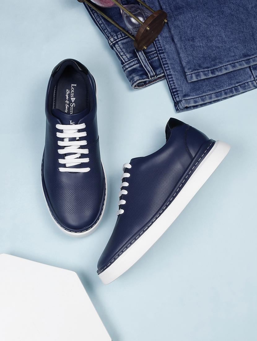 men solid lace up sneakers - 21748553 -  Zoom Image - 0