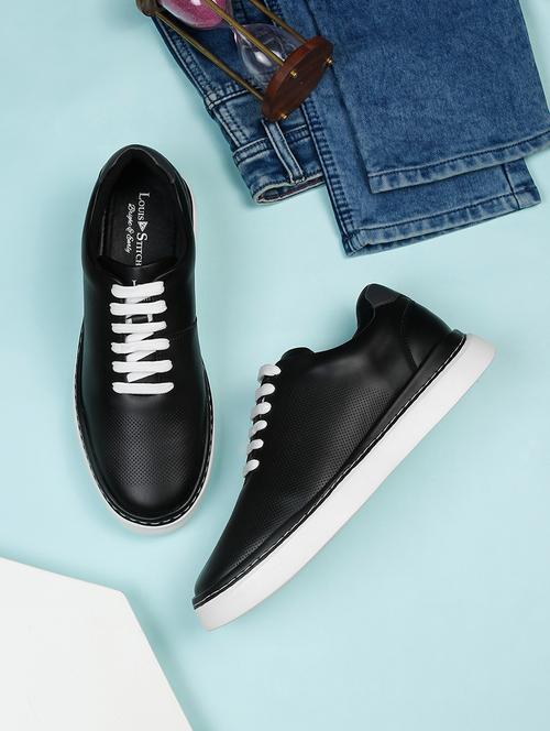 black lace up sneakers - 21748555 -  Standard Image - 0