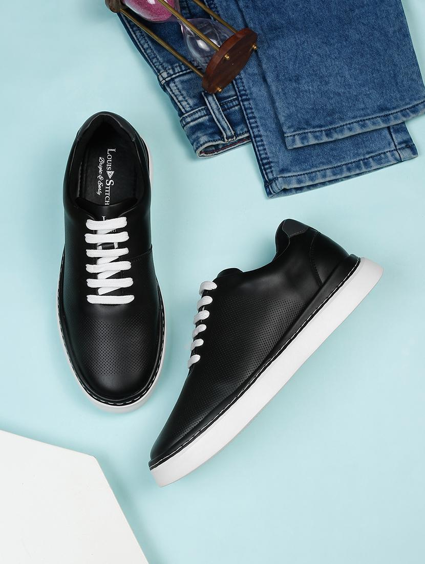 black lace up sneakers - 21748555 -  Zoom Image - 0