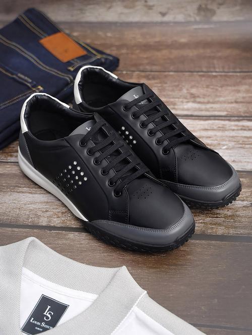 black lace up sneakers - 21748567 - Standard Image - 0