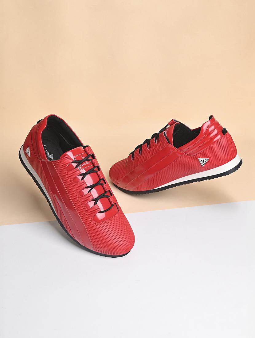 red lace up sneakers - 21748570 -  Zoom Image - 0