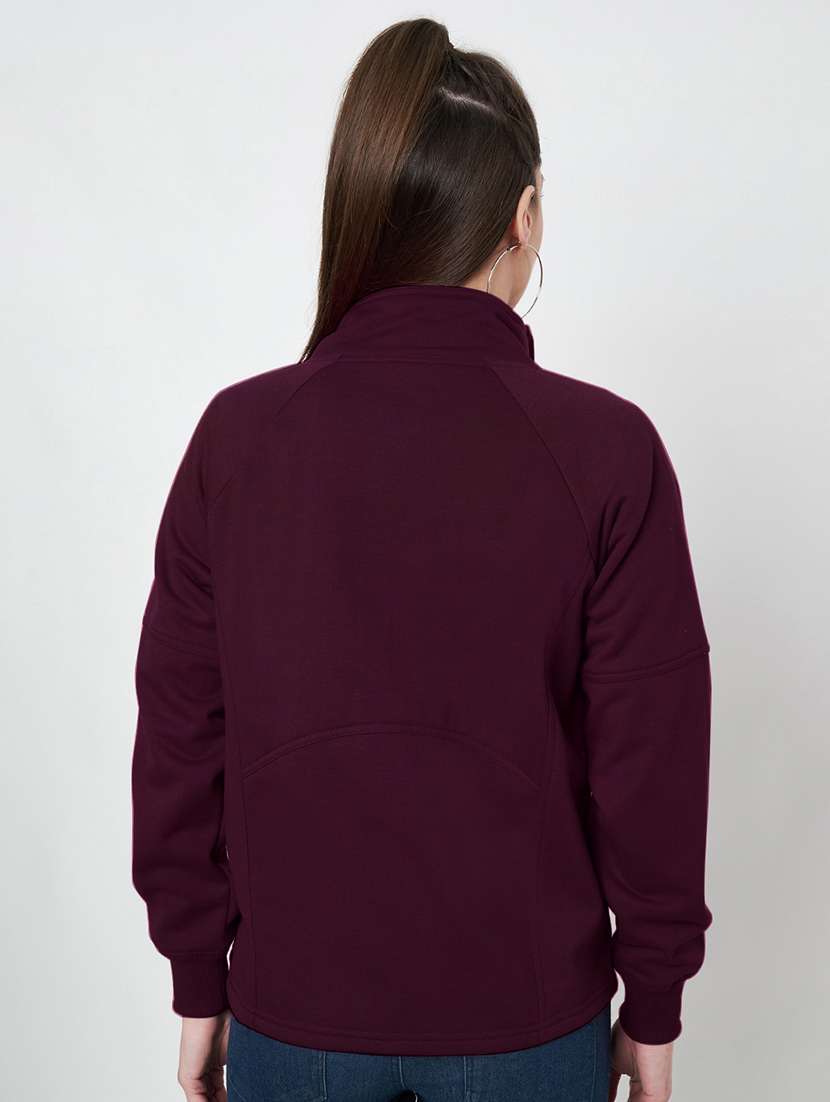 women solid long sleeves regular jacket - 21748727 -  Standard Image - 2