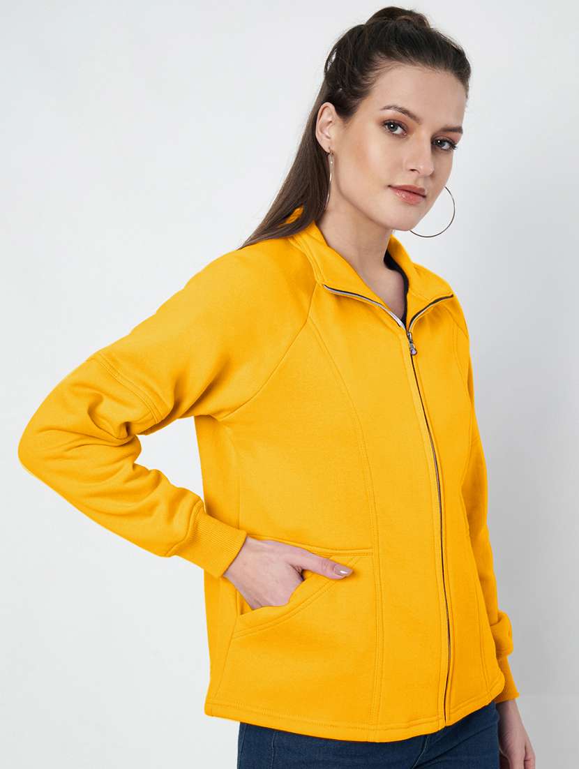 women solid long sleevees regular jacket - 21748735 -  Standard Image - 2