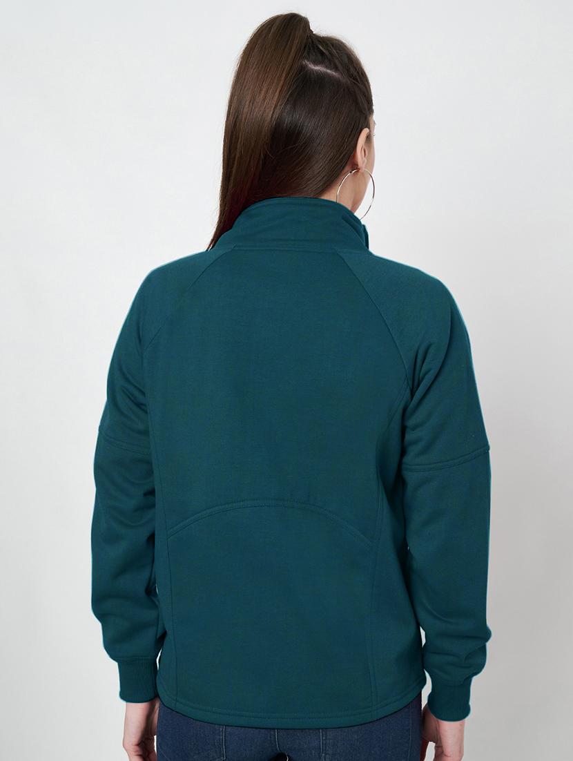 women solid long sleeves regular jacket - 21748738 - Standard Image - 2