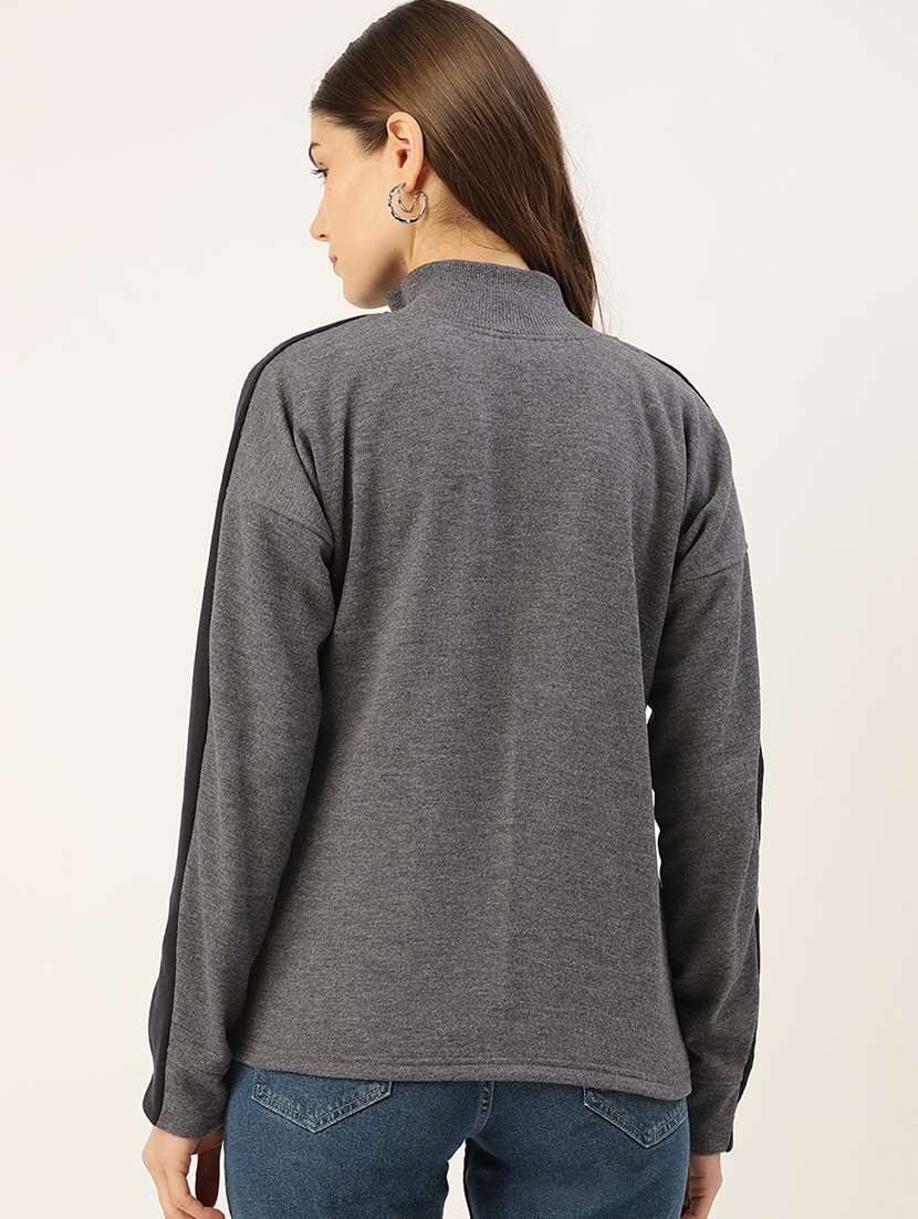 women color blocked long sleevees regular jacket - 21748743 -  Standard Image - 2