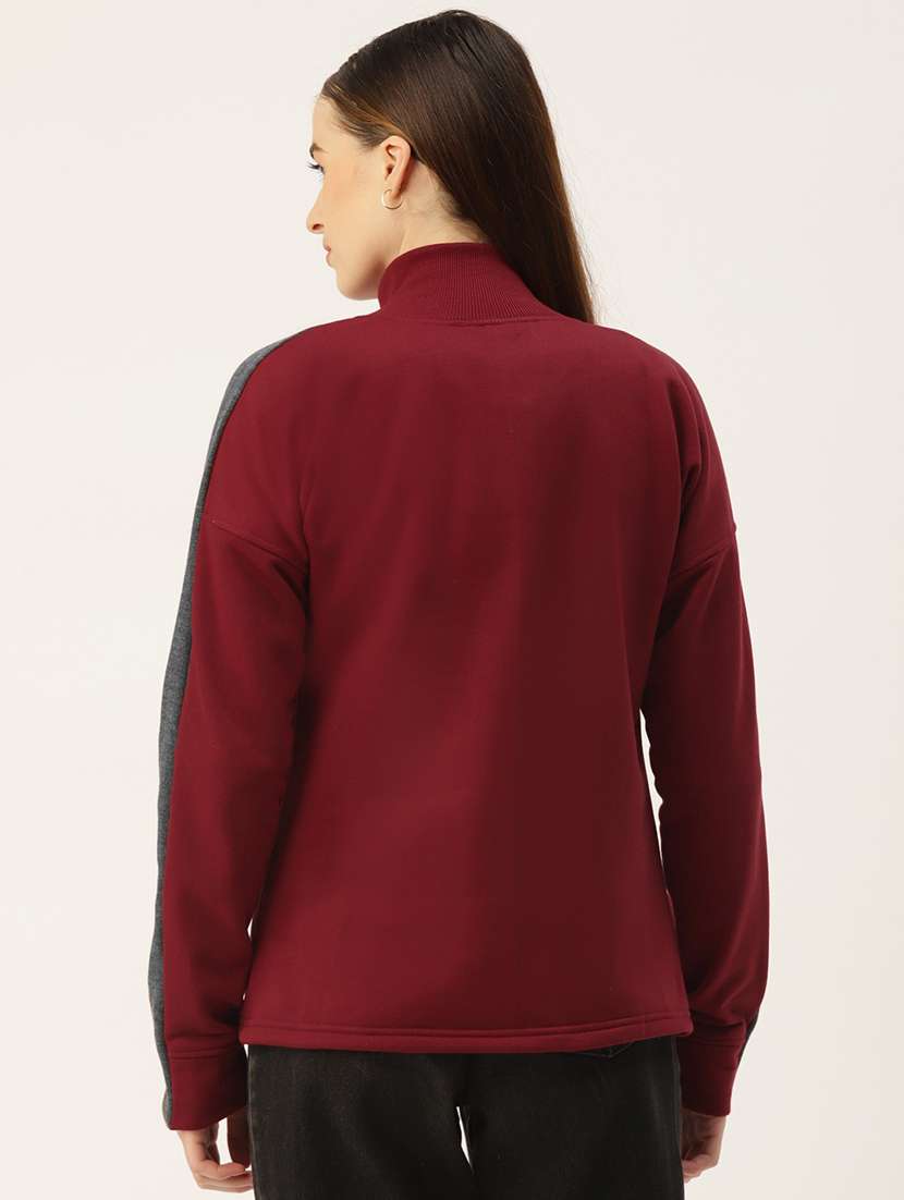 women color blocked long sleeves regular jacket - 21748746 -  Standard Image - 2