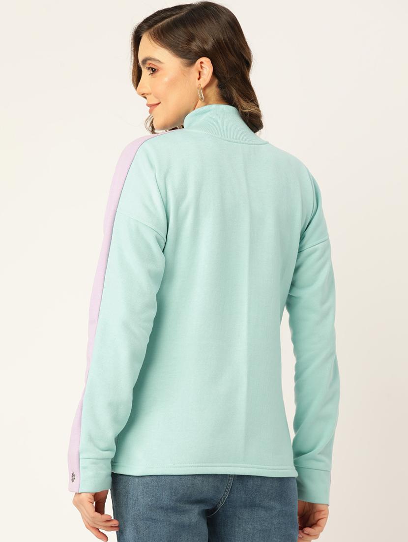 women color blocked long sleeves regular jacket - 21748750 - Standard Image - 2