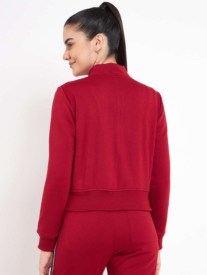 women solid long sleevees regular jacket - 21748777 -  Standard Image - 2