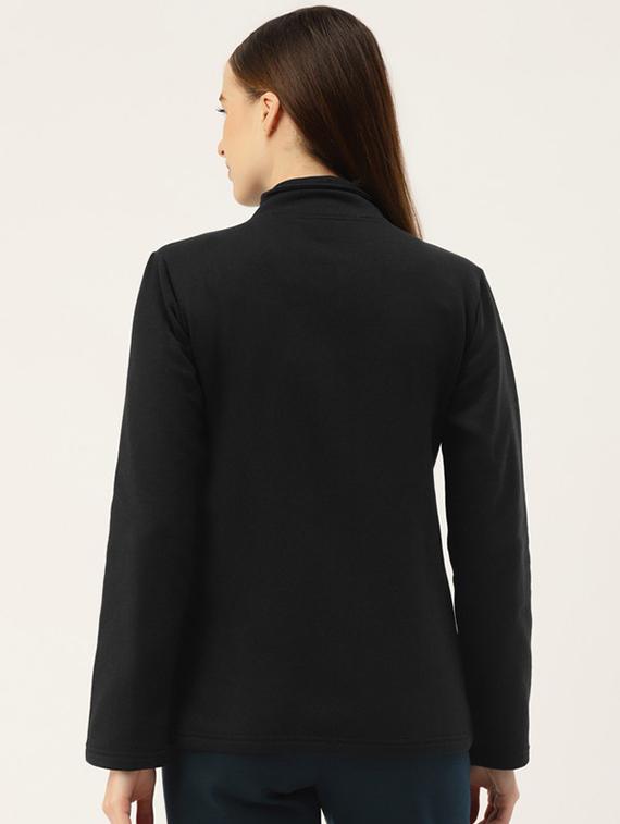 women solid long sleevees regular jacket - 21748794 - Standard Image - 2