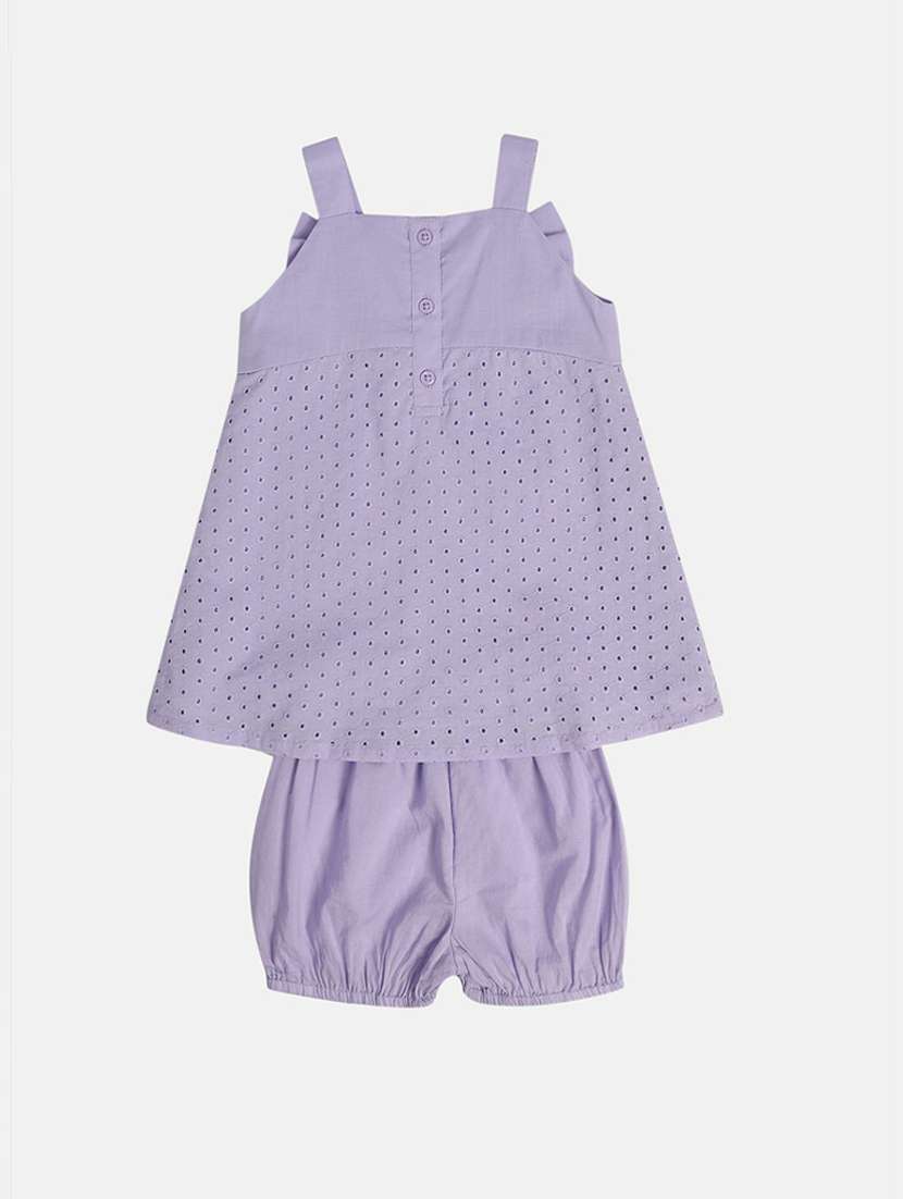 girls self design frock with bloomer - 21748874 -  Standard Image - 2