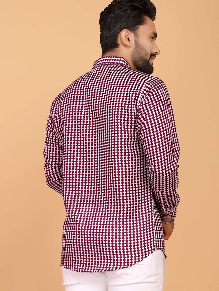 men checkered long sleeve regular fit casual shirt - 21749463 -  Standard Image - 2