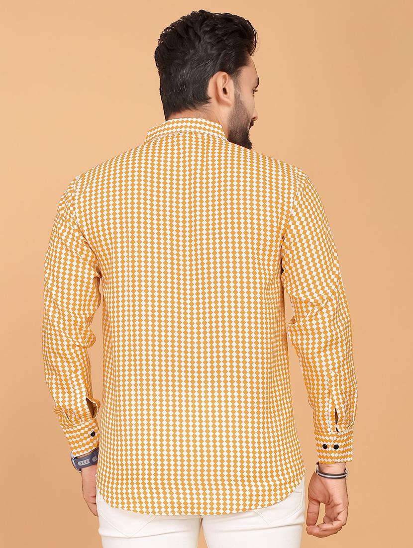 men checkered long sleeve regular fit casual shirt - 21749466 - Standard Image - 2