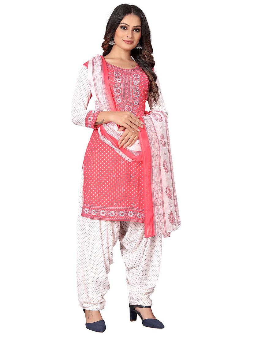 women printed unstitched suit set - 21749582 - Standard Image - 2