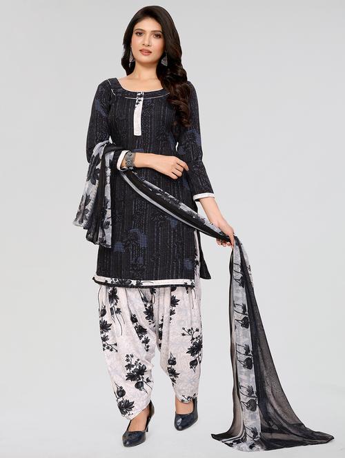 women printed unstitched suit set - 21749615 - Standard Image - 0