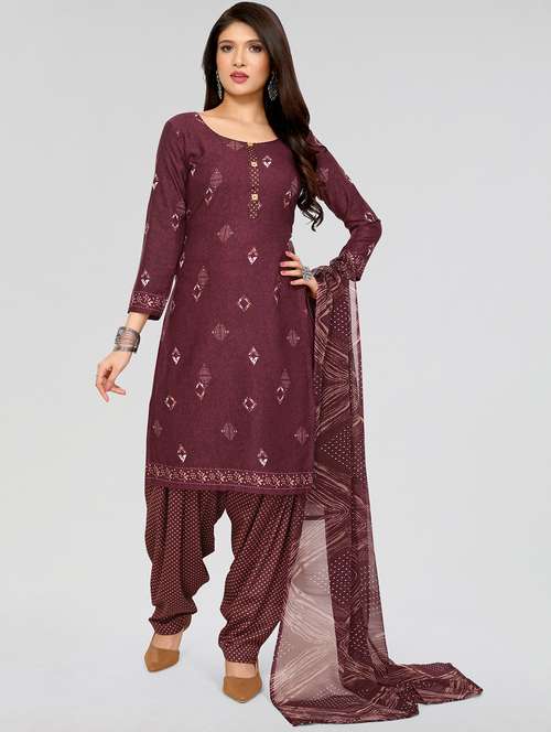 women printed unstitched salwar suit set - 21749622 -  Standard Image - 0
