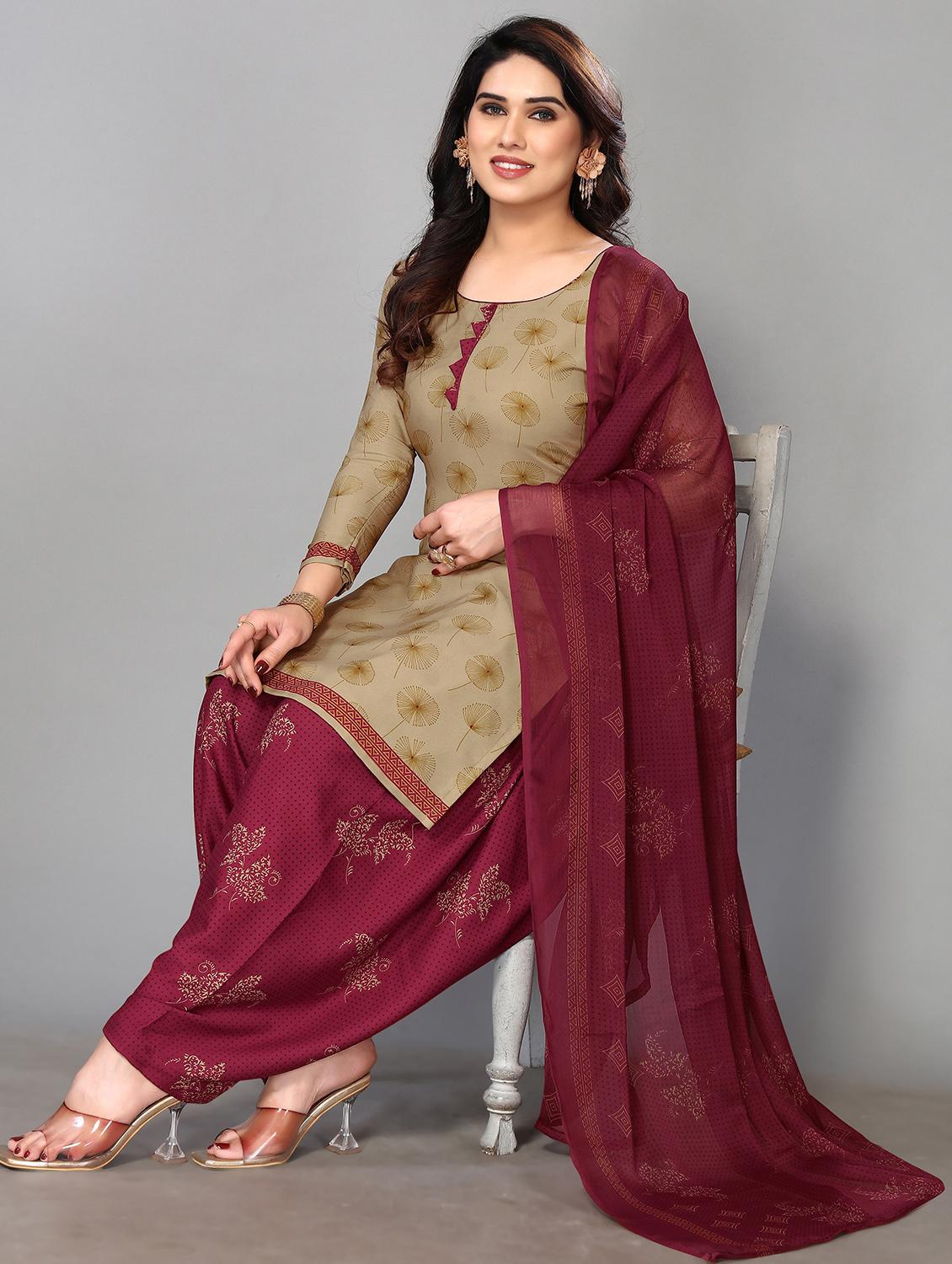 women printed unstitched salwar suit set - 21749633 - Standard Image - 2