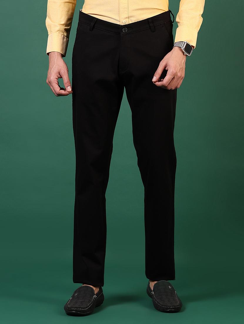 men solid mid rise casual chinos - 21749675 - Zoom Image - 0
