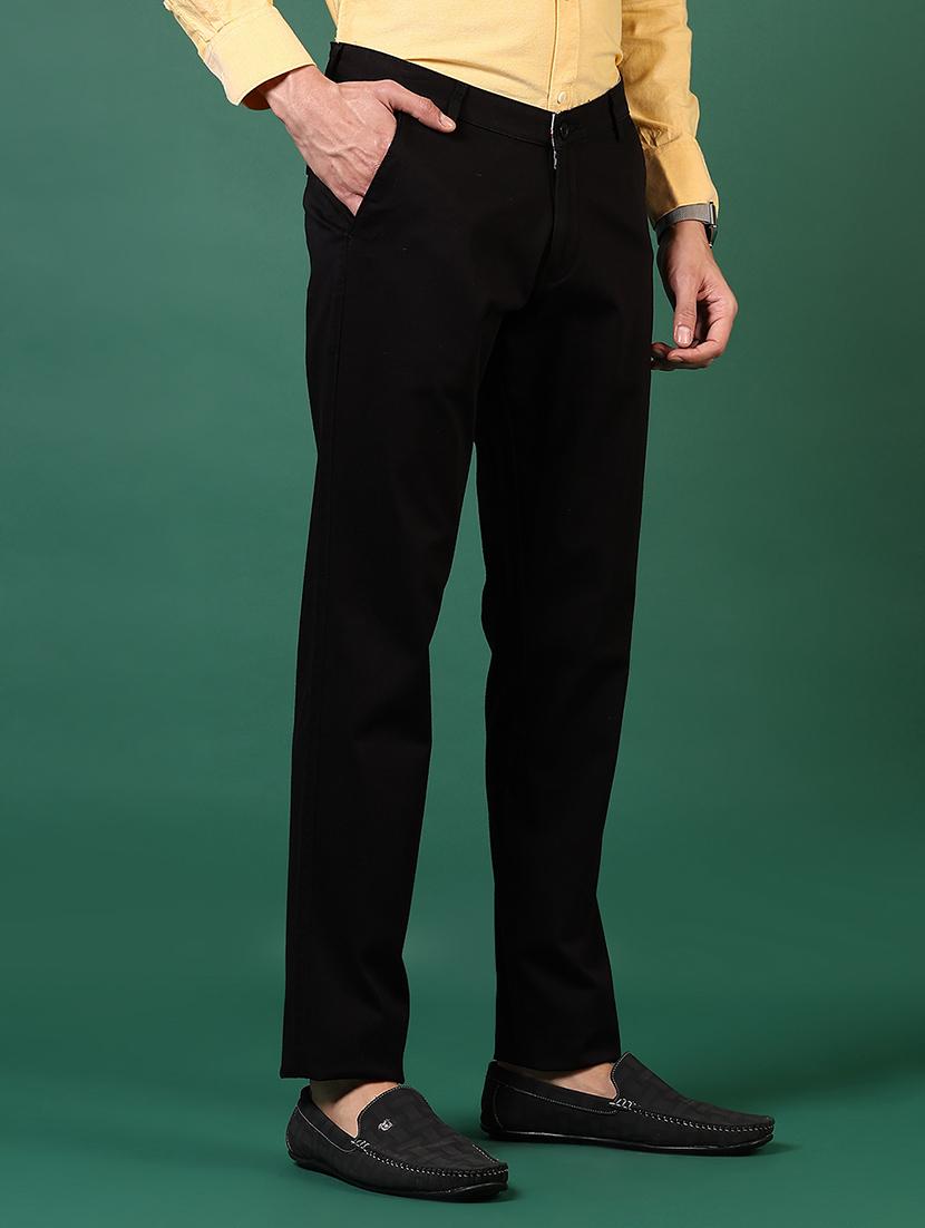 men solid mid rise casual chinos - 21749675 - Standard Image - 2