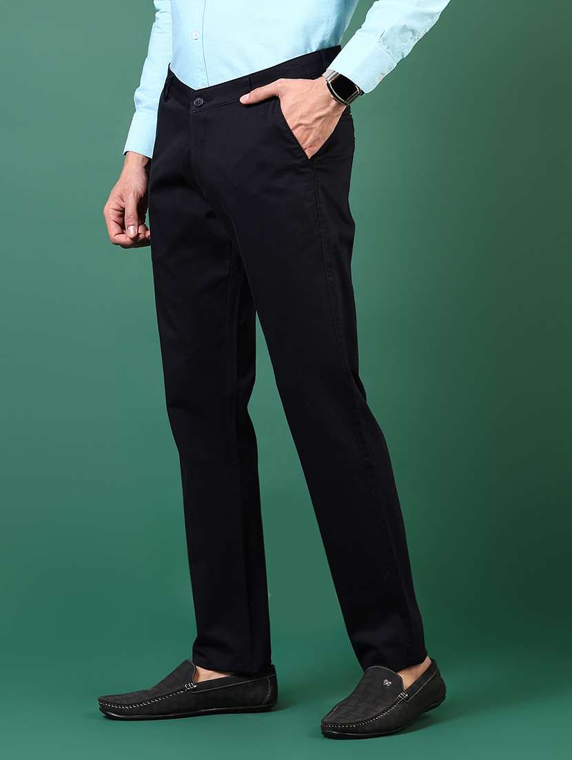 men mid rise solid chinos  - 21749676 -  Standard Image - 2