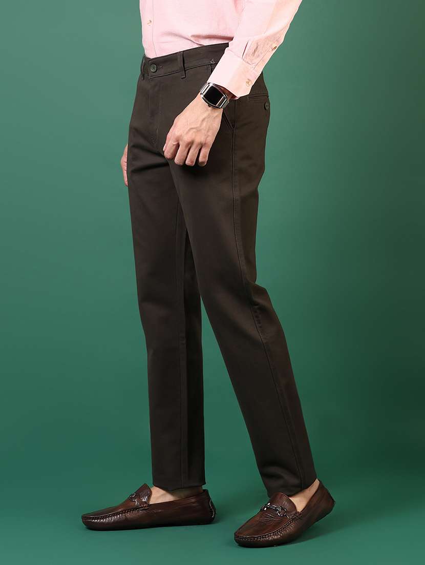 men solid mid rise casual chinos - 21749682 -  Standard Image - 2