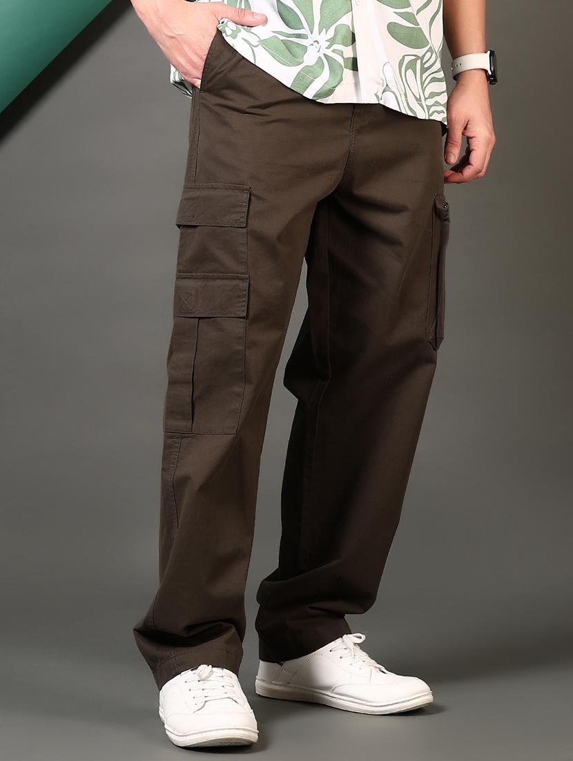 men mid rise solid cargo - 21749686 - Standard Image - 2