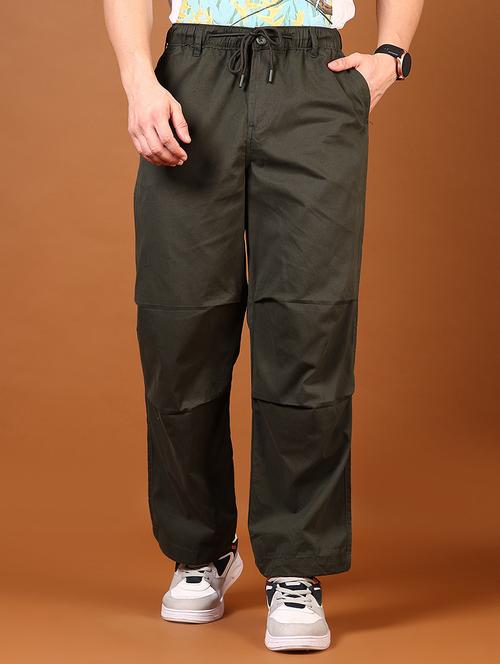 men mid rise solid parachute pant - 21749687 -  Standard Image - 0