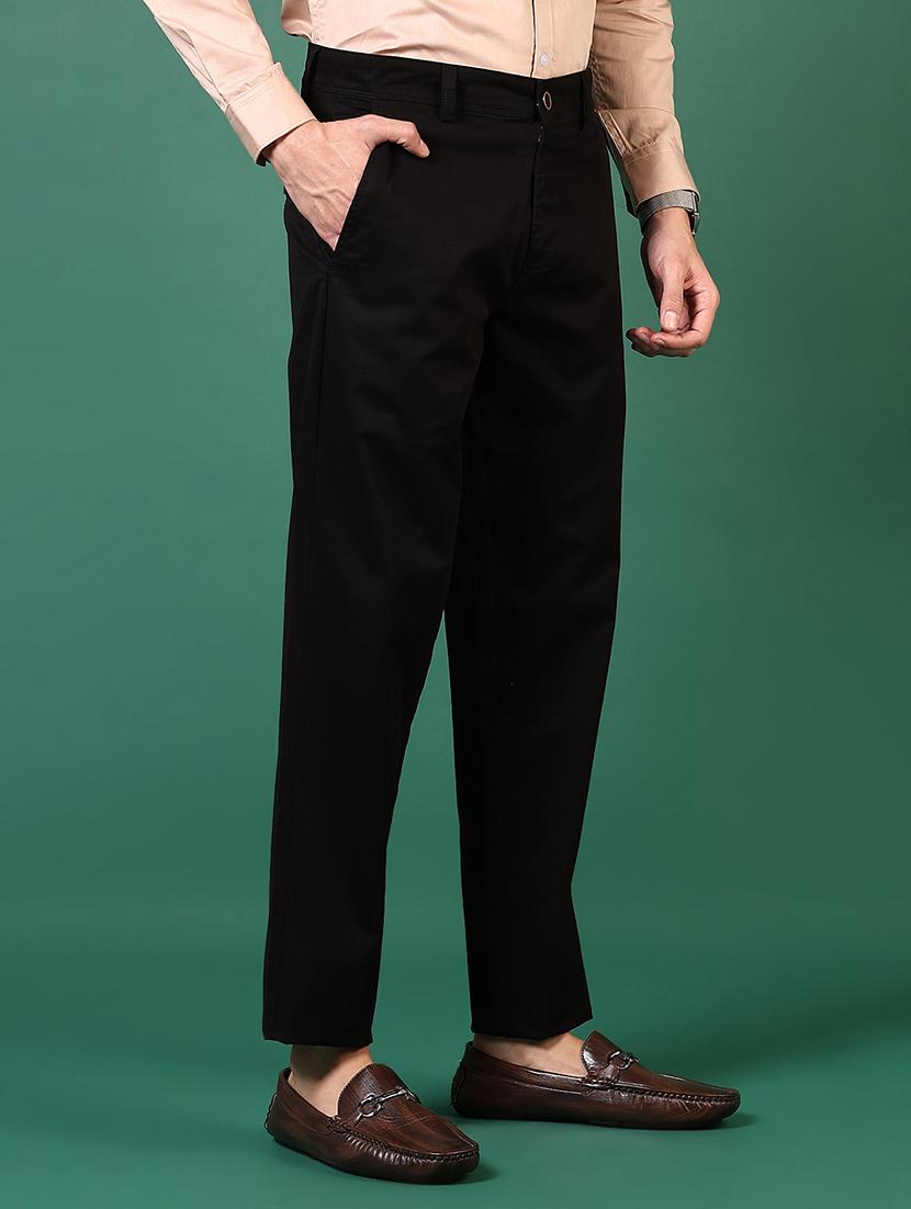men solid mid rise casual chinos - 21749696 - Standard Image - 2