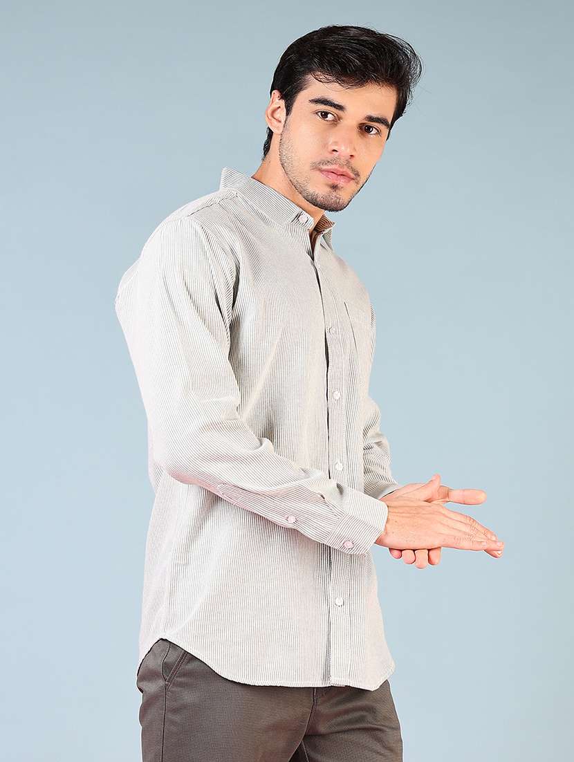 men striped long sleeve regular fit casual shirt - 21749714 -  Standard Image - 2