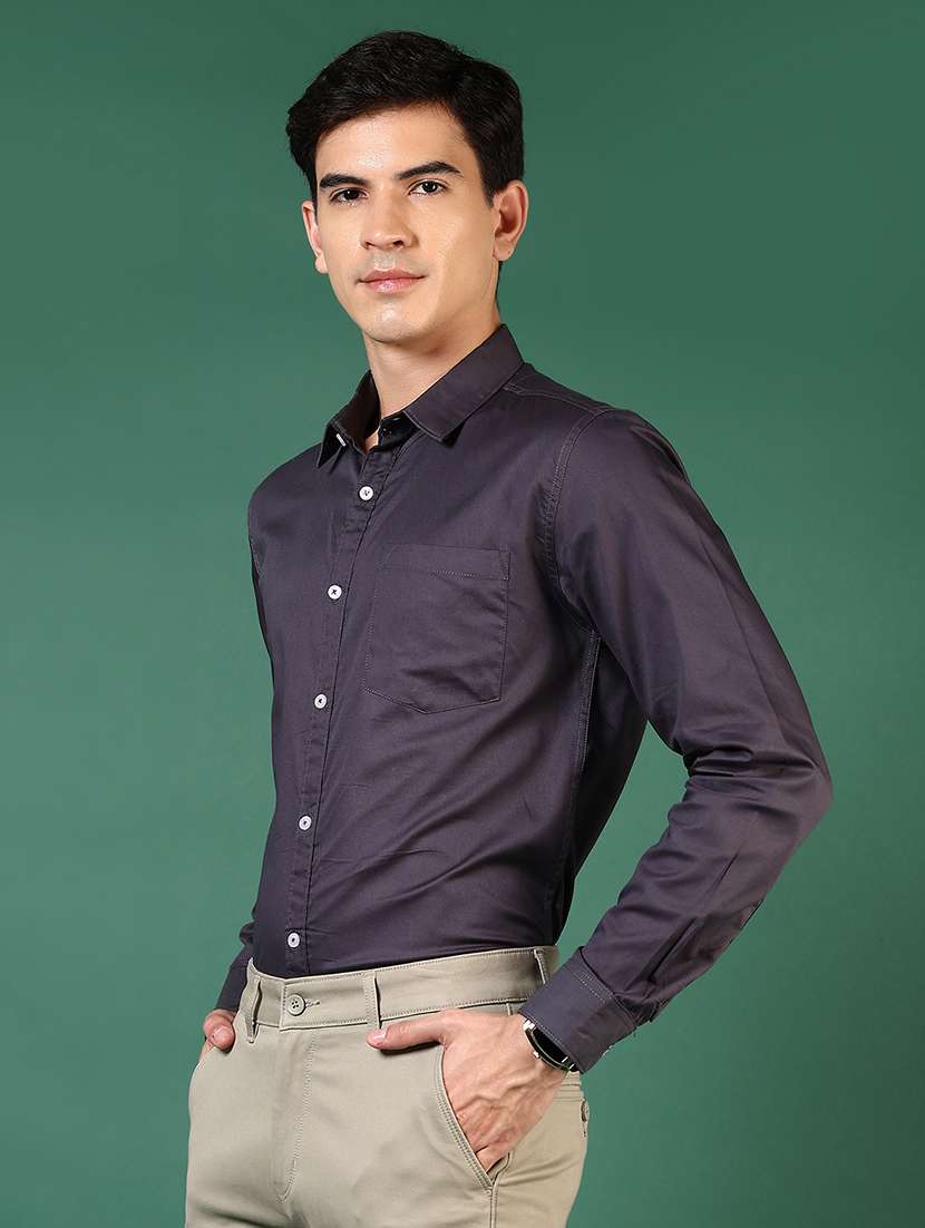 men solid long sleeve regular fit formal shirt - 21749721 -  Standard Image - 2