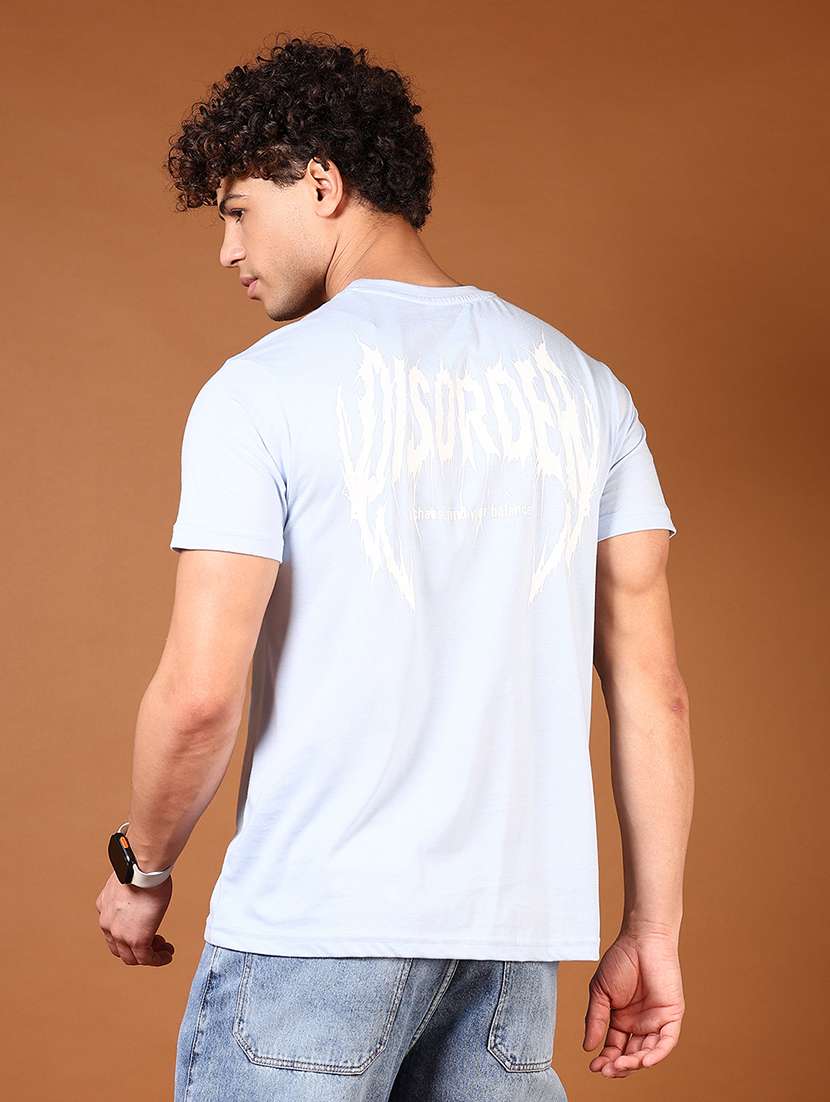 men round neck front & back print t-shirt - 21749820 - Standard Image - 2
