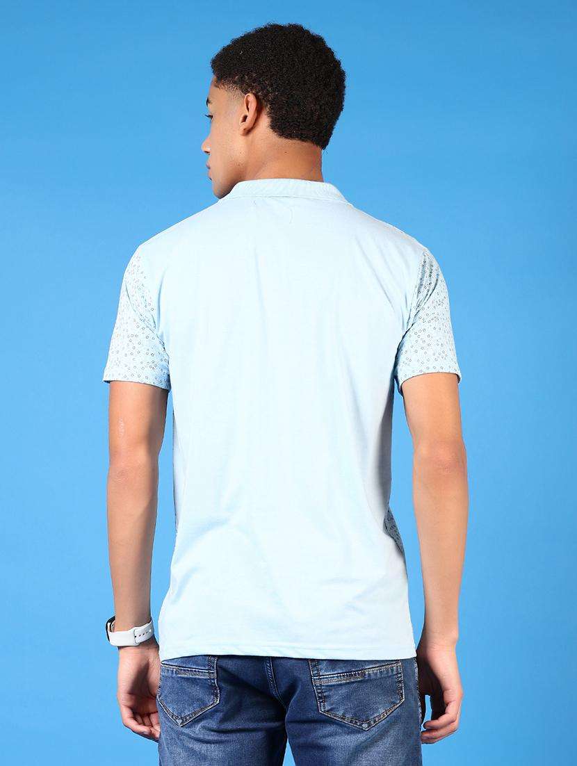 men short sleeves printed polo t-shirt - 21749834 -  Standard Image - 2
