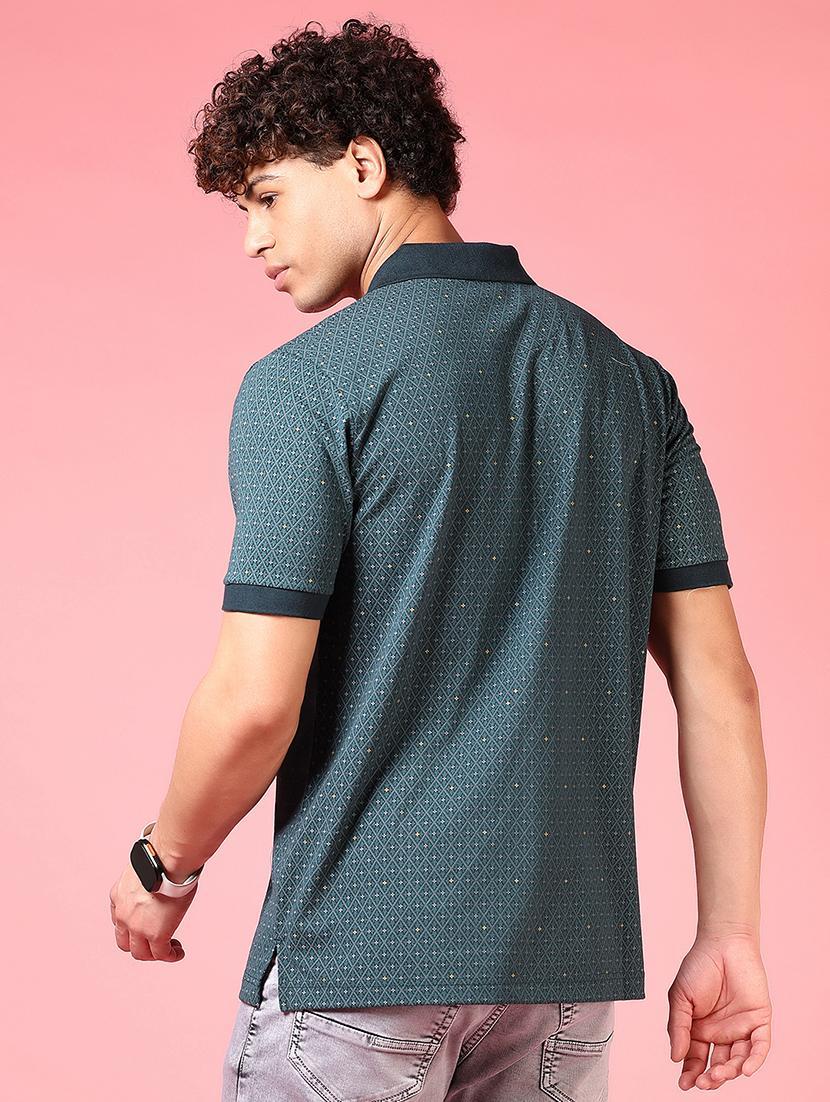 men printed short sleeves polo t-shirt - 21749835 - Standard Image - 2