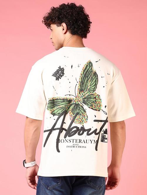 men front & back print short sleeves t-shirt - 21749843 - Standard Image - 0