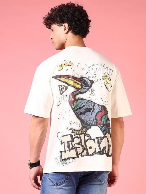 men front & back print short sleeves t-shirt - 21749845 -  Standard Image - 0