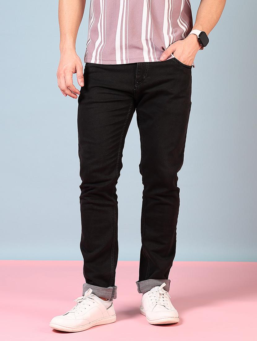men solid mid rise slim fit jean - 21749861 - Standard Image - 2