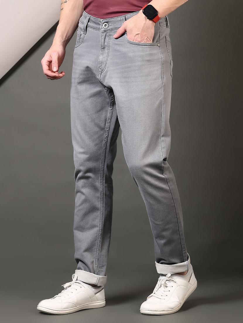 men solid mid rise slim fit jean - 21749867 - Standard Image - 2