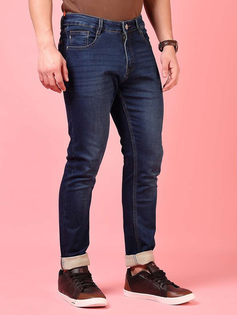 men solid mid rise slim fit jean - 21749870 -  Standard Image - 2