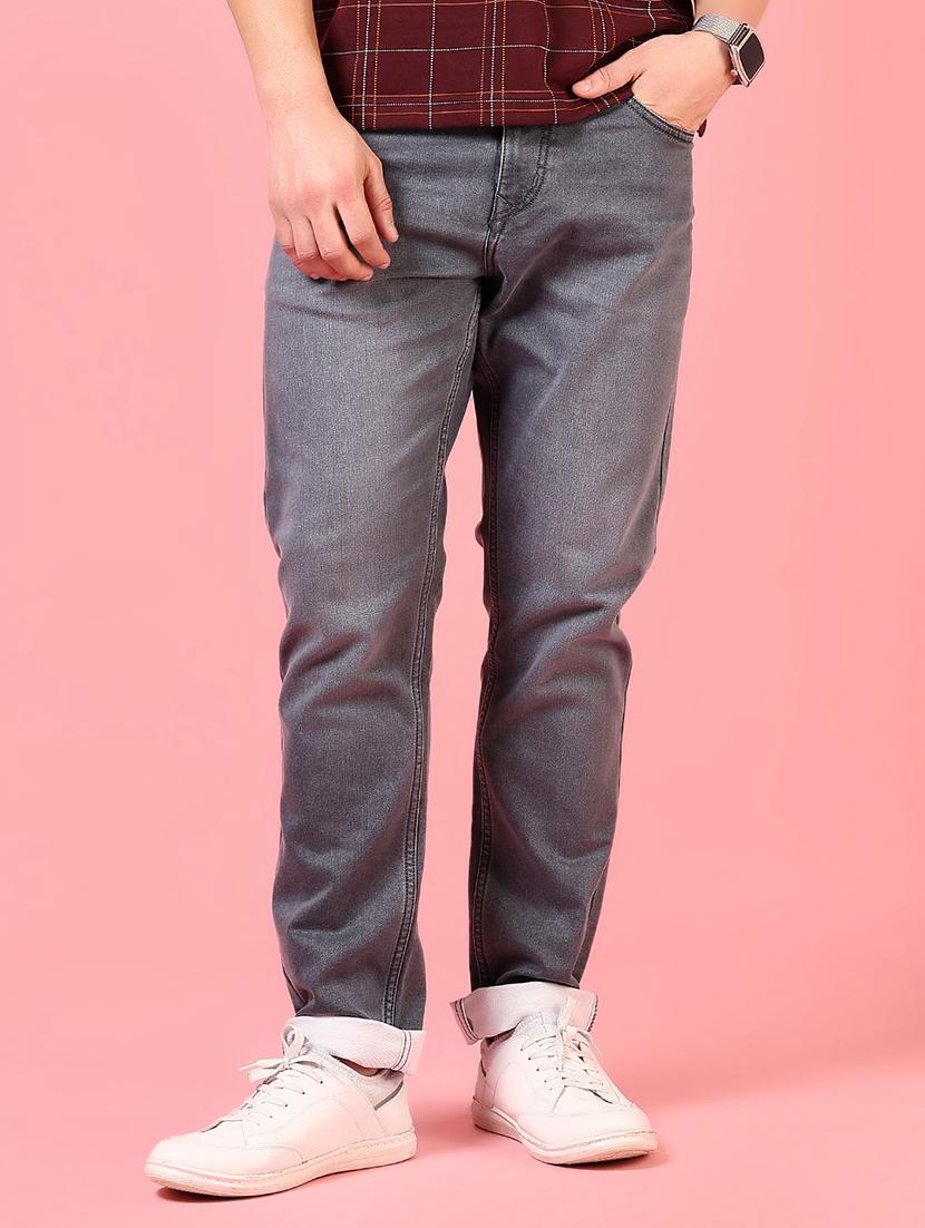 men solid mid rise slim fit jean - 21749872 - Standard Image - 2